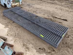 Lot of Plastic Grating  - (3) Measure 10 x 3 x 2 Thick - (1) is Partial