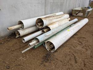 Large Lot of Assorted PVC Pipe - Lengths up to 13 and up to 14 Diameter