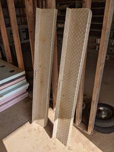 Pair of Aluminum Diamondplate Running Boards 57 x 7