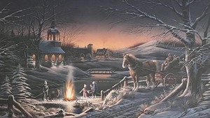 lot 64 image: Sharing the Evening Print by Terry Redlin