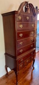 lot 34 image: Beautiful Highboy Chest of Drawers