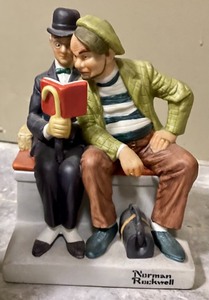 lot 94 image: 7 Norman Rockwell Figurines