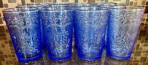 lot 104 image: 12 Cobalt Blue Glasses