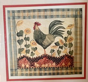 lot 119 image: Rooster Themed Art