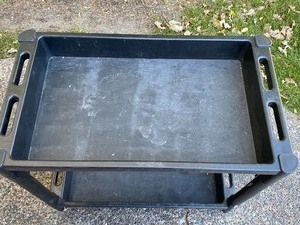 lot 143 image: Two Tiered Plastic Utility Cart