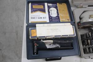 lot 59 image: Wards Professional Rivet Gun Kit  with Rivets, Case