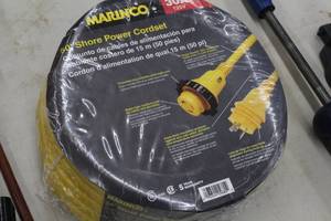 lot 135 image: Marineco Shore Power Cordset (in original packaging)