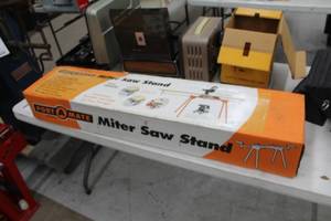 lot 15 image: Port-A-Mate Miter Saw Stand (in original box)