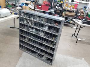 lot 191 image: Metal Parts Organizer Cabinet