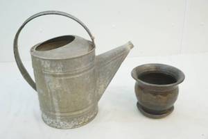 watering can and planter
