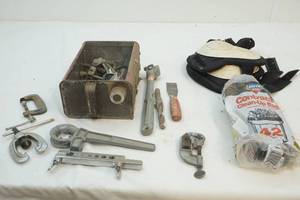 pipe tools, grinder, scraper