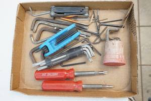 Allan wrenches and screwdrivers