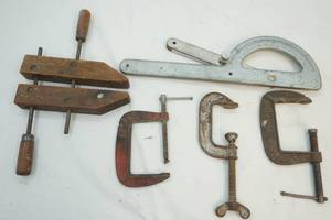 Clamps and protractor