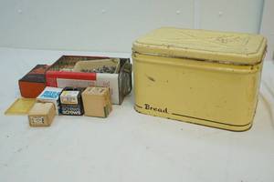 Bread box with hardware
