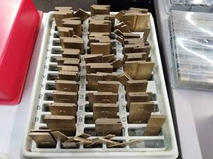 lot 980 image: Condensed Block UpperLower Engraving Font Set  with Case