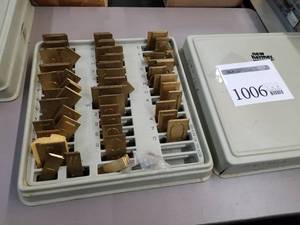 lot 1006 image: New Hermes Optima Box No. 30-863-00 Engraving Font Set  with Case