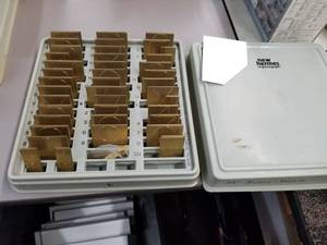 lot 1007 image: New Hermes Regular Block 2-12 Box No. 30-862-00 Engraving Font Set  with Case