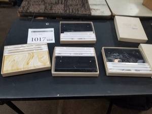 lot 1017 image: Lot of (4) New Hermes Presidential Desk Marbloy Engravables