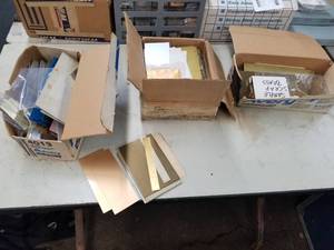 lot 1025 image: Lot of (3 Boxes) BrassCopper Engraving Blanks