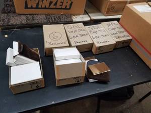 lot 1029 image: Lot of (36) Brass Business Card Holders