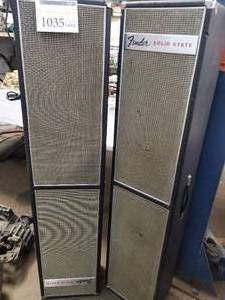 lot 1035 image: Lot of (2) Fender Solid State Speaker Cabinets