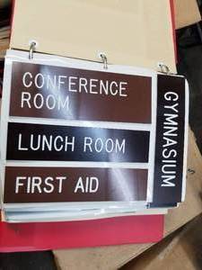 lot 1068 image: Lot of (2 Boxes) Name Plates