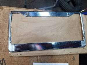 lot 1069 image: Lot of (2 Boxes) Metal License Plate Holders 2-hole