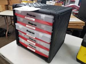 lot 1043 image: Snap-on Ratchet Service Parts Cabinet 5-drawer  with Hardware