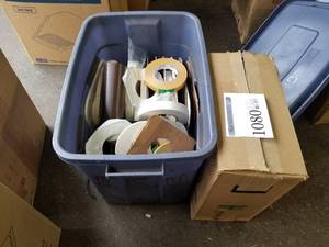 lot 1080 image: Lot of Tape  - Rexford SafeTSeal, 3x600 Rolls, Various Sizes and Types