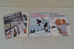 lot 157 image: 3 Vintage Sports Illustrated Magazines - 1957-1959