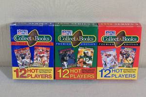 lot 94 image: Complete Set of 1990 NFL Pro Set Collect-A-Books