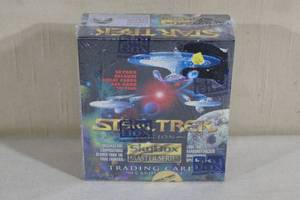 lot 135 image: Sealed Box of SkyBox Star Trek Card Packs