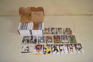 lot 132 image: 2 Boxes of Mixed Sports Cards - Baseball, Football, Basketball, Hockey