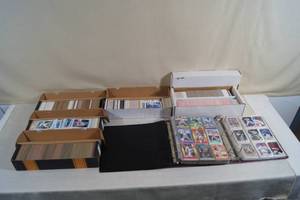 lot 123 image: Boxes and Binders of Baseball Cards - Late 80s to Early 90s
