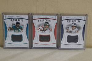 lot 78 image: 2019 National Treasures Franchise Patch Cards - Hooper, Witten, Fournette