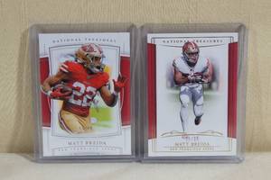 lot 85 image: 2018-19 National Treasures Matt Breida Cards - 99, 35