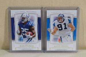 lot 86 image: 2019 National Treasures Cards 35 - Mack, Greene