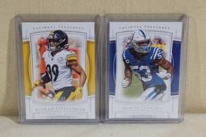 lot 89 image: 2019 National Treasures Cards 99 - Leonard, Fitzpatrick