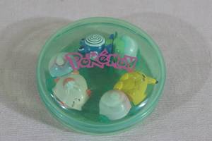 lot 32 image: Vintage Tomy Pokemon Rolling Stamper Set - Pikachu, Chansey, Poliwhirl