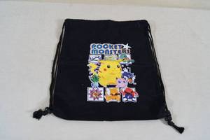 lot 30 image: Vintage Pocket Monsters Pokemon Drawstring Bag