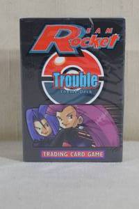 lot 1 image: Vintage Sealed Red Number Pokemon Team Rocket Trouble Theme Deck