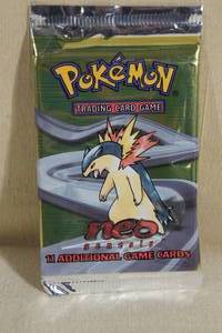 lot 4 image: Vintage Sealed Pokemon Neo Genesis Card Pack