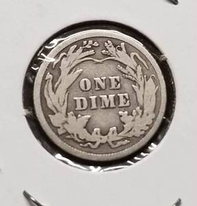 1914 US BARBER DIME