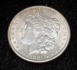 1881-S MORGAN SILVER DOLLAR BU-UNC