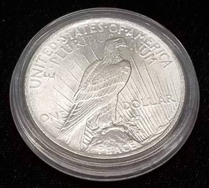 1923 PEACE SILVER DOLLAR BU-UNC IN AIRTITE