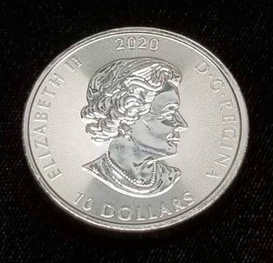 2020 CANADA $10 2 TROY OZ .9999 FINE SILVER KRAKEN