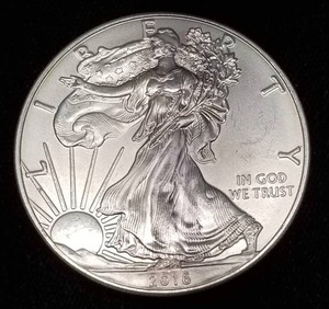 2016 AMERICAN SILVER EAGLE 1 TROY OZ .999 FINE SILVER DOLLAR
