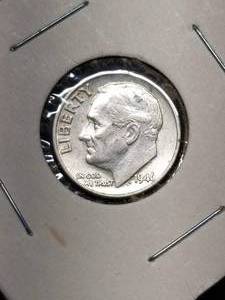 1946 ROOSEVELT SILVER DIME FIRST YEAR OF SERIES