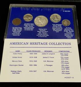 US 5 COIN AMERICAN HERITAGE COLLECTION AS PICTURED