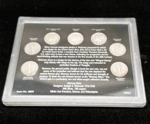 LEGEND OF THE MERCURY DIME 7 COIN SET ALL SILVER